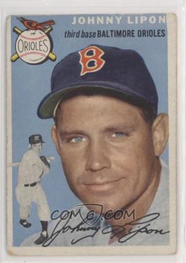 1954 Topps - [Base] #19.1 - Johnny Lipon (White Back) [Good to VG‑EX]