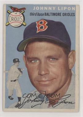 1954 Topps - [Base] #19.1 - Johnny Lipon (White Back) [Good to VG‑EX]