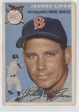 1954 Topps - [Base] #19.1 - Johnny Lipon (White Back) [Good to VG‑EX]