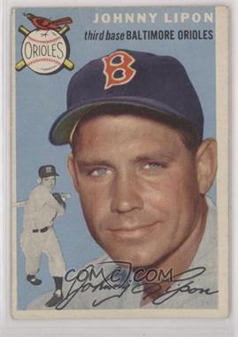 1954 Topps - [Base] #19.1 - Johnny Lipon (White Back) [Good to VG‑EX]