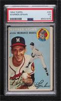 Warren Spahn (White Back) [PSA 3 VG]