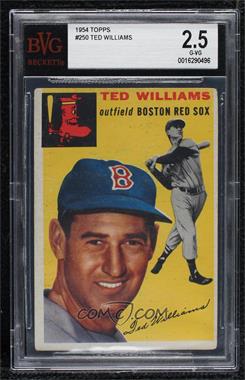 1954 Topps - [Base] #250 - Ted Williams [BVG 2.5 G‑VG]