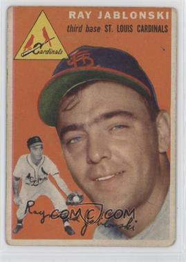 1954 Topps - [Base] #26.1 - Ray Jablonski (White Back) [Good to VG‑EX]