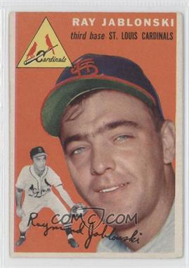 1954 Topps - [Base] #26.1 - Ray Jablonski (White Back)