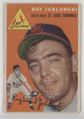 1954 Topps - [Base] #26.1 - Ray Jablonski (White Back) [Good to VG‑EX]