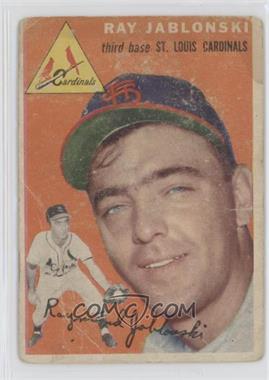 1954 Topps - [Base] #26.1 - Ray Jablonski (White Back) [COMC RCR Poor]