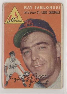 1954 Topps - [Base] #26.1 - Ray Jablonski (White Back) [COMC RCR Poor]