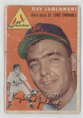 1954 Topps - [Base] #26.1 - Ray Jablonski (White Back) [COMC RCR Poor]