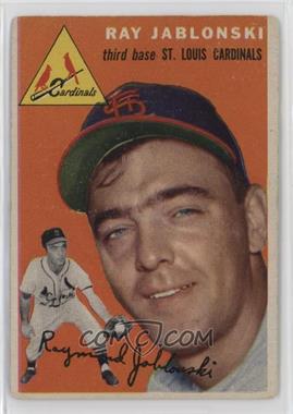 1954 Topps - [Base] #26.1 - Ray Jablonski (White Back) [Good to VG‑EX]