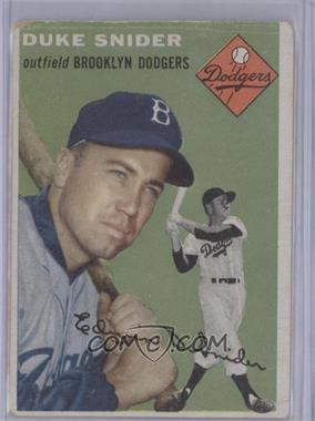 1954 Topps - [Base] #32.1 - Duke Snider (White Back) [COMC RCR Poor]