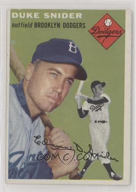 1954 Topps - [Base] #32.1 - Duke Snider (White Back)