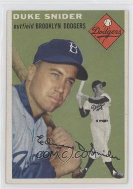 1954 Topps - [Base] #32.1 - Duke Snider (White Back)