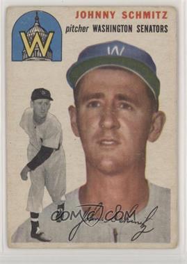 1954 Topps - [Base] #33.1 - Johnny Schmitz (White Back) [COMC RCR Poor]