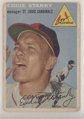 1954 Topps - [Base] #38.1 - Eddie Stanky (White Back) [Poor to Fair]