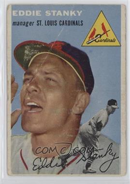 1954 Topps - [Base] #38.1 - Eddie Stanky (White Back) [Poor to Fair]