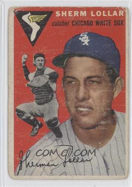 1954 Topps - [Base] #39.1 - Sherm Lollar (White Back) [Poor to Fair]