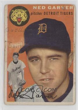 1954 Topps - [Base] #44.1 - Ned Garver (White Back) [COMC RCR Poor]