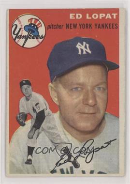 1954 Topps - [Base] #5.1 - Ed Lopat (White Back)