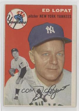 1954 Topps - [Base] #5.1 - Ed Lopat (White Back)