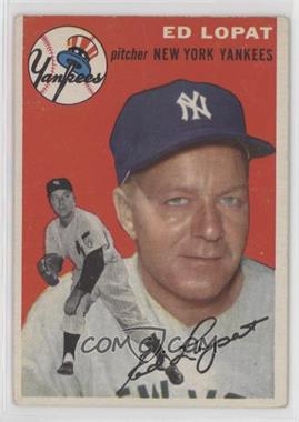 1954 Topps - [Base] #5.1 - Ed Lopat (White Back)