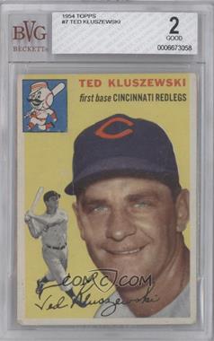 1954 Topps - [Base] #7.1 - Ted Kluszewski (White Back) [BVG 2 GOOD]