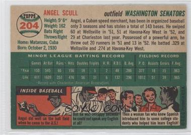 1954 Topps #204 - Angel Scull - Courtesy of COMC.com