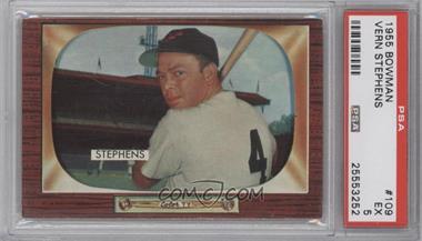 1955 Bowman - [Base] #109 - Vern Stephens [PSA 5 EX]