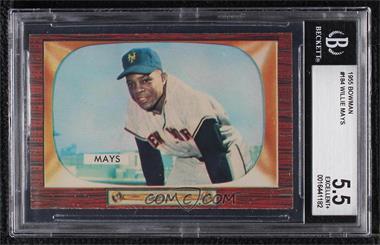 1955 Bowman - [Base] #184 - Willie Mays [BGS 5.5 EXCELLENT+]