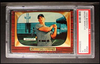 1955 Bowman - [Base] #202 - Mickey Mantle [PSA 5 EX]