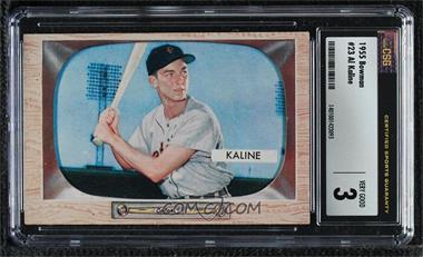 1955 Bowman - [Base] #23 - Al Kaline [CSG 3 VERY GOOD]