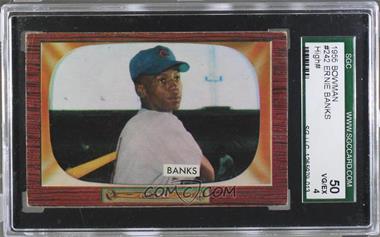 1955 Bowman - [Base] #242 - Ernie Banks [SGC 50 VG/EX 4]