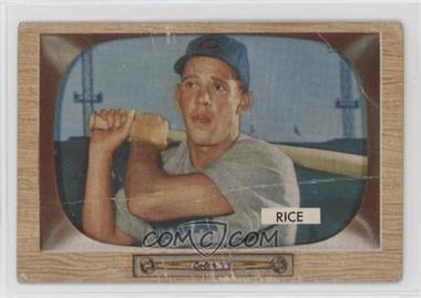 1955 Bowman - [Base] #52 - Hal Rice [COMC RCR Poor]