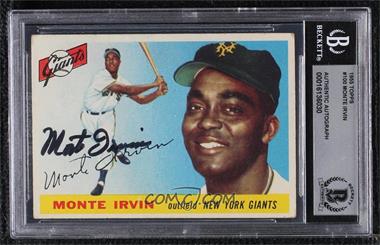 1955 Topps - [Base] #100 - Monte Irvin [BAS BGS Authentic]