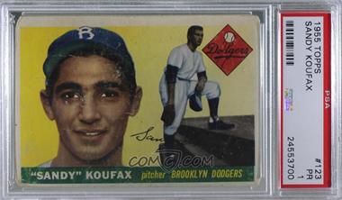 1955 Topps - [Base] #123 - Sandy Koufax [PSA 1 PR]