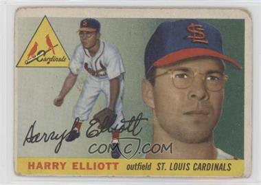 1955 Topps - [Base] #137.3 - Harry Elliott ('53 Not Totally Visible as Last Word in Text) [Good to VG‑EX]
