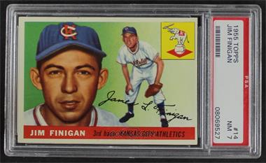 1955 Topps - [Base] #14 - Jim Finigan [PSA 7 NM]