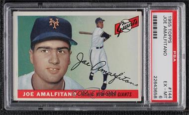 1955 Topps - [Base] #144 - Joey Amalfitano [PSA 6 EX‑MT]