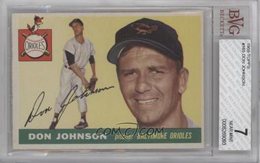 1955 Topps - [Base] #165 - High # - Don Johnson [BVG 7 NEAR MINT]