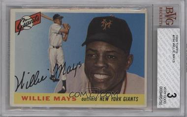 1955 Topps - [Base] #194 - High # - Willie Mays [BVG 3 VERY GOOD]