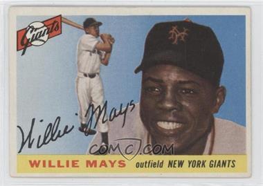 1955 Topps - [Base] #194 - High # - Willie Mays