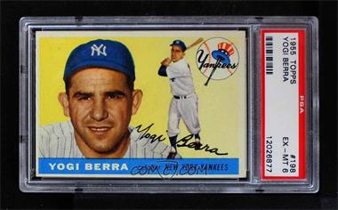 1955 Topps - [Base] #198 - High # - Yogi Berra [PSA 6 EX‑MT]