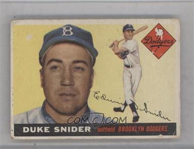 1955 Topps - [Base] #210 - High # - Duke Snider [Poor to Fair]