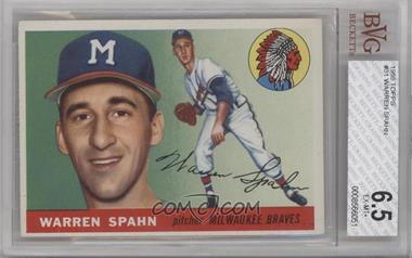 1955 Topps - [Base] #31 - Warren Spahn [BVG 6.5 EX‑MT+]