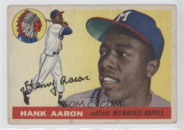 1955 Topps - [Base] #47 - Hank Aaron [Good to VG‑EX]