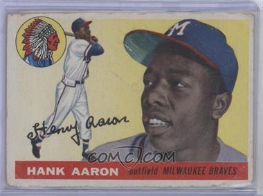 1955 Topps - [Base] #47 - Hank Aaron [Poor to Fair]