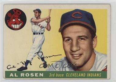 1955 Topps - [Base] #70.2 - Al Rosen (Cap and Logo Cut Off at Top) [Good to VG‑EX]
