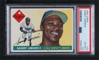 1955 Topps - [Base] #75 - Sandy Amoros [PSA 6.5 EX‑MT+]