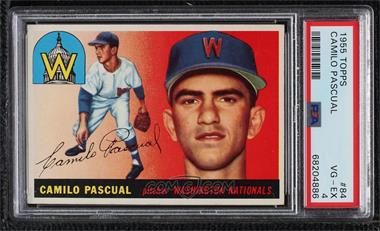 1955 Topps - [Base] #84 - Camilo Pascual [PSA 4 VG‑EX]