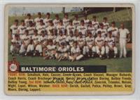 Baltimore Orioles Team (White Back, Team Name Left) [Good to VG‑…