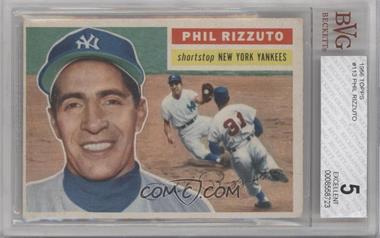 1956 Topps - [Base] #113.1 - Phil Rizzuto (Gray Back) [BVG 5 EXCELLENT]